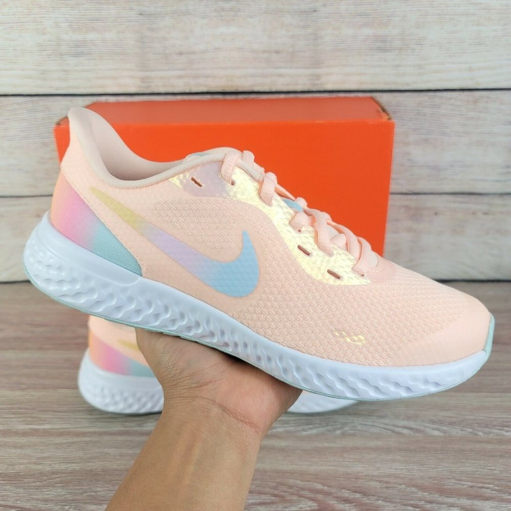 NEW Nike Revolution Women's Peach Crimson Athletic Running Training Shoes